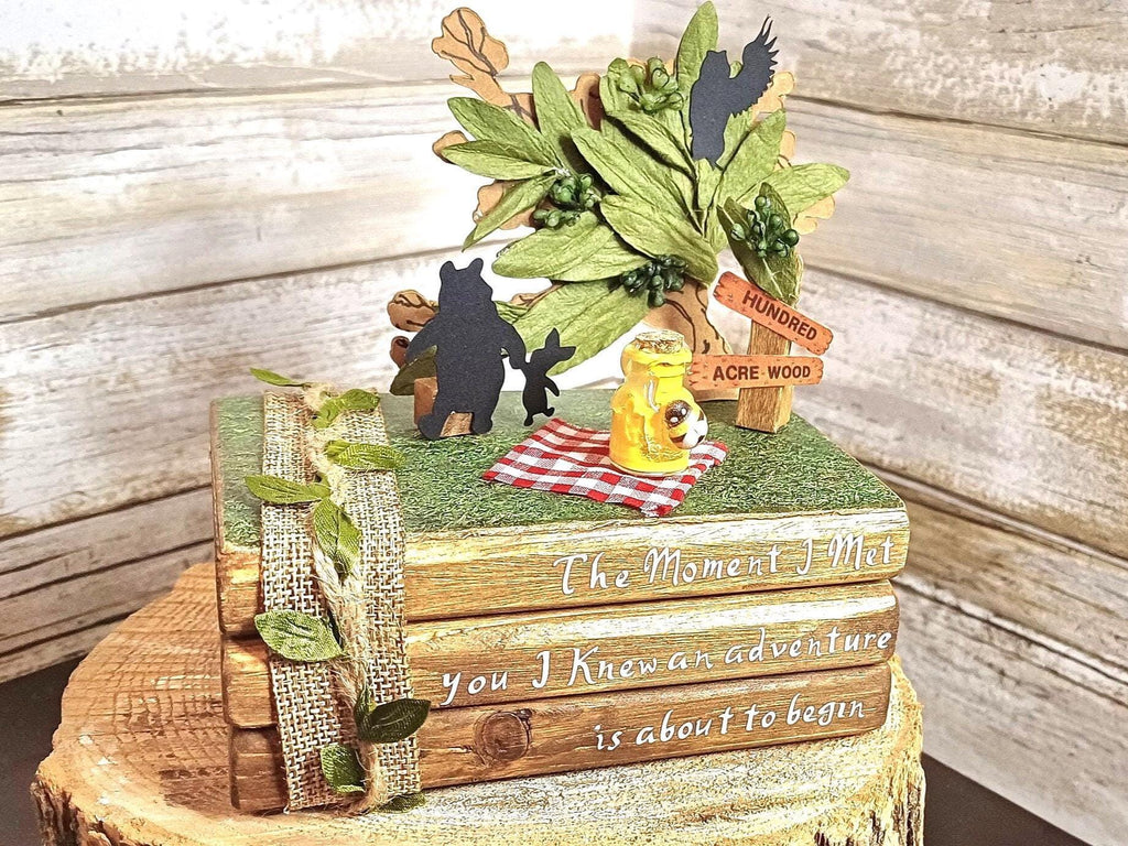 Winnie the Pooh Stacked Books Centerpiece | Disney Table Decor