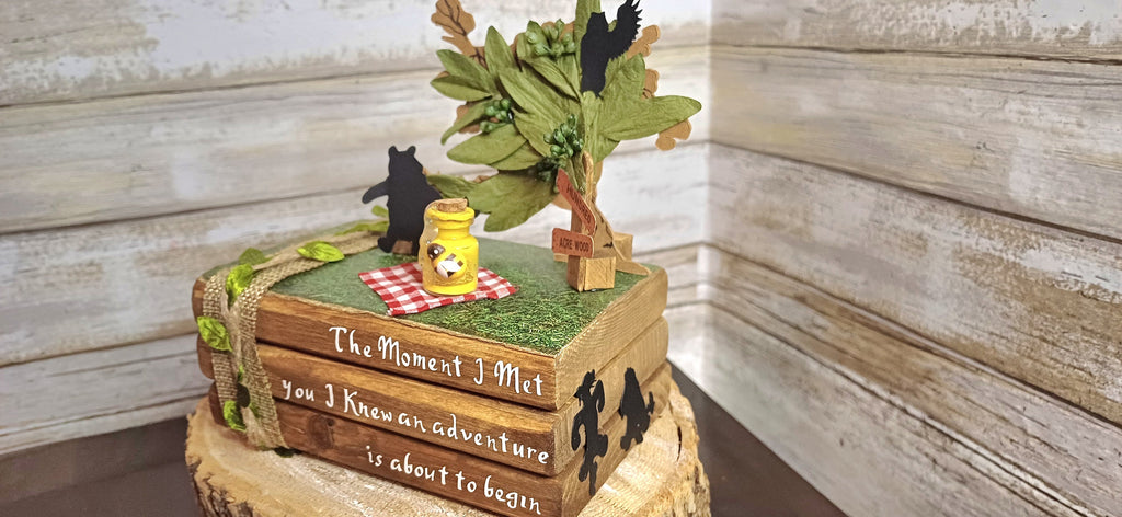 Winnie the Pooh Stacked Books Centerpiece | Disney Table Decor