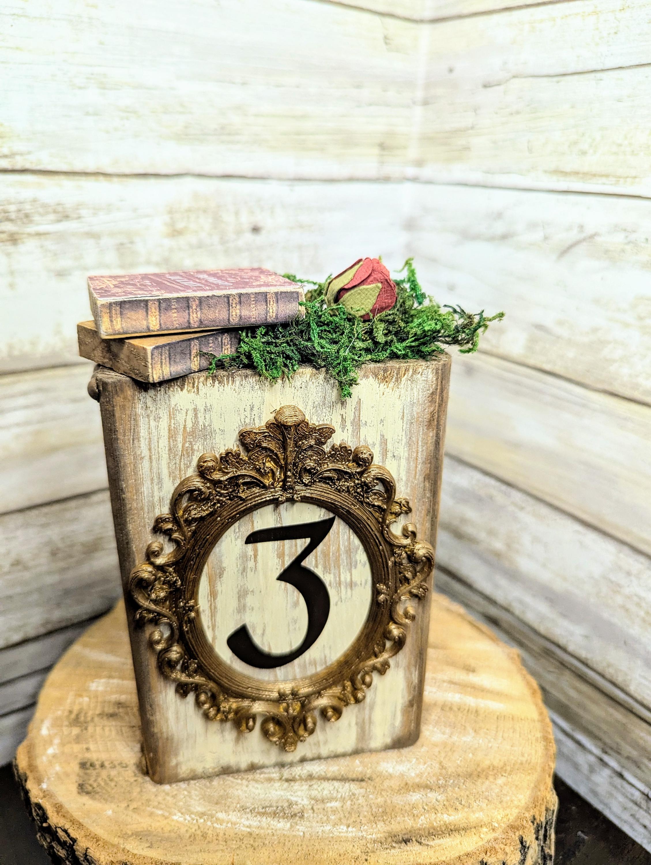 Disney Beauty and beast table numbers decor, Disney wedding party table number decor,Disney wedding, Disney princess table numer
