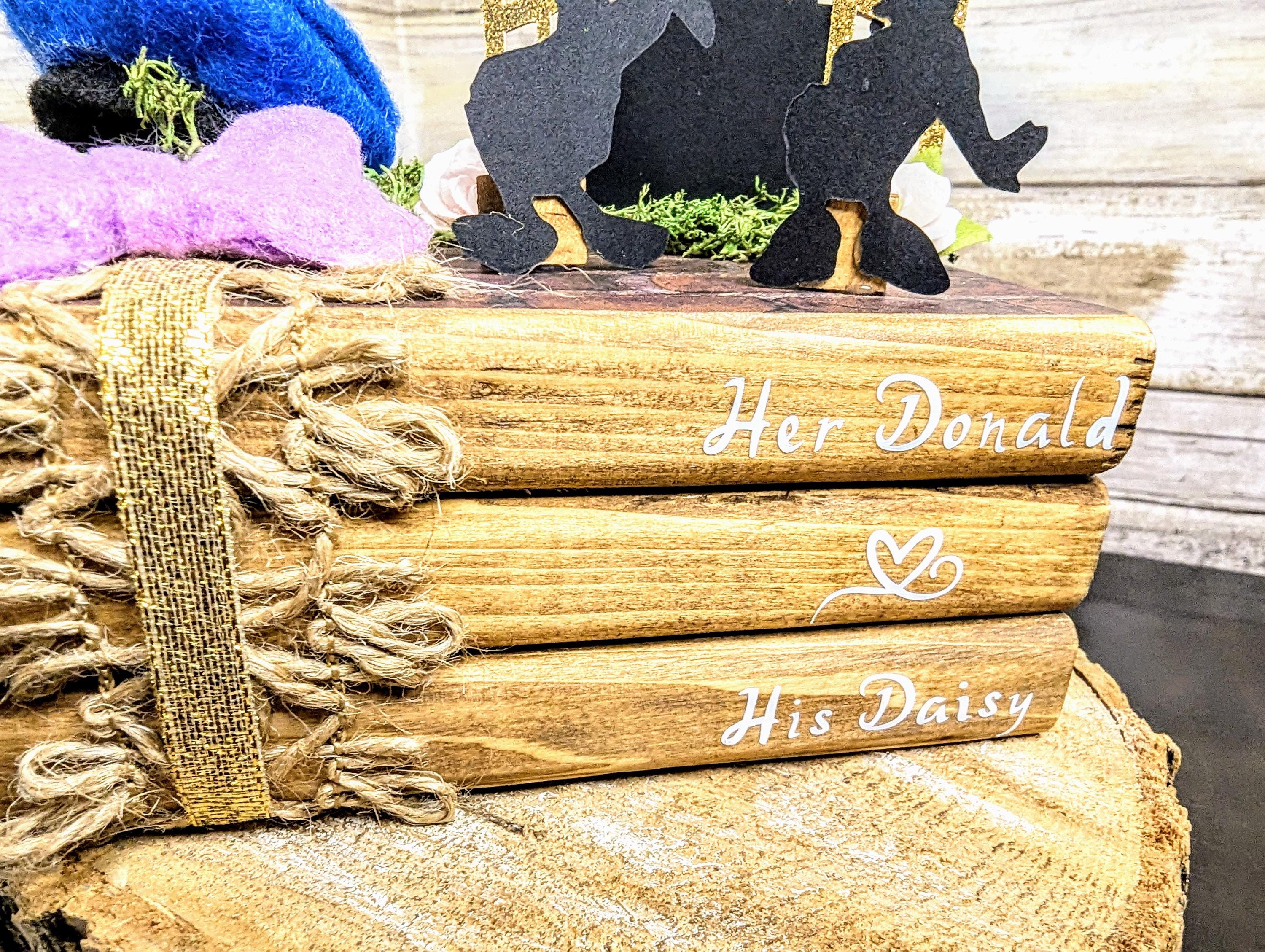 Donald and Daisy Decor, Disney Wedding table decor, Disney wedding centerpiece, Donald and daisy gift, Donald and Daisy wedding decor