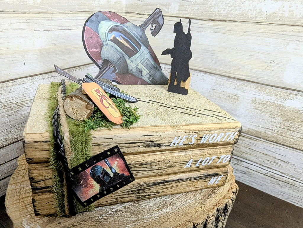 Boba Fett decor, Disney wedding decor, Disney wedding centerpiece, Boba fett Disney Party gift decor, Disney decor centerpiece, Boba Fett