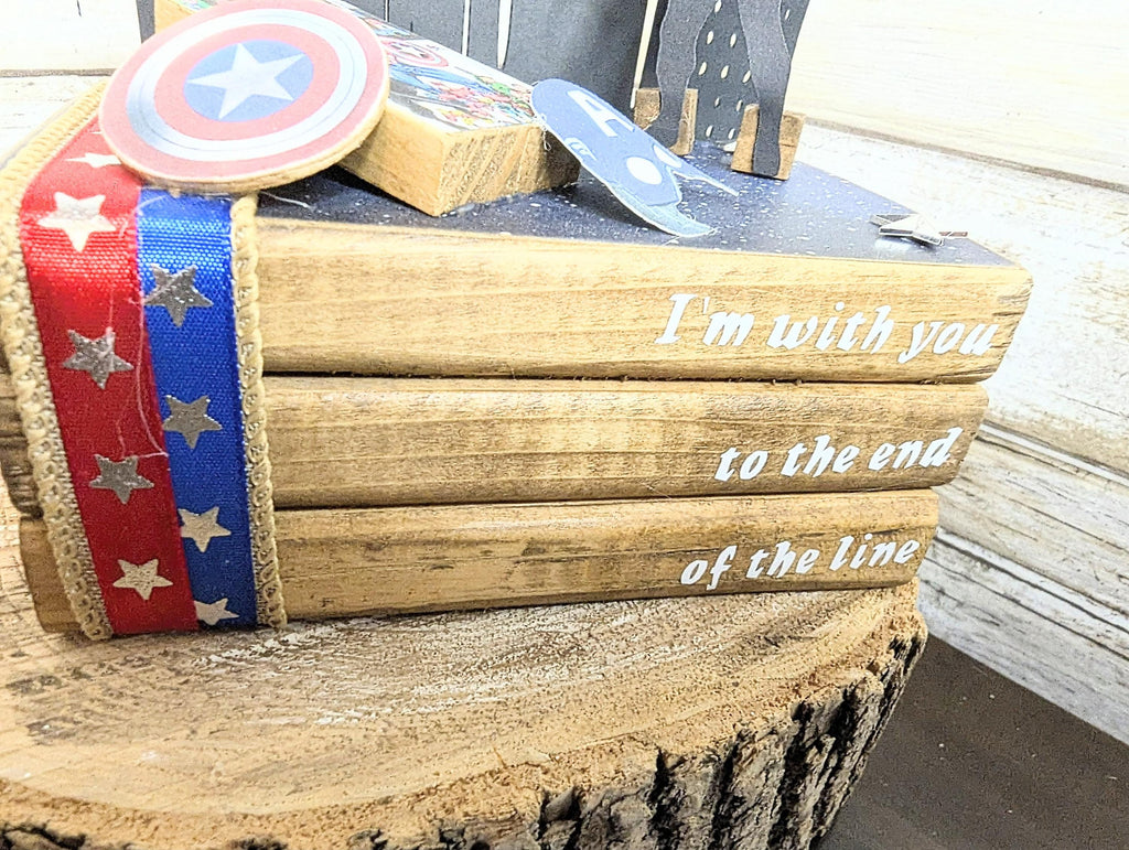 Captain America decor, super hero wedding decor, captain america centerpiece,  Captain America Party gift decor, Disney decor centerpiece