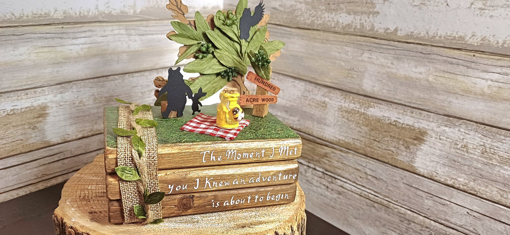Winnie the Pooh Stacked Books Centerpiece | Disney Table Decor