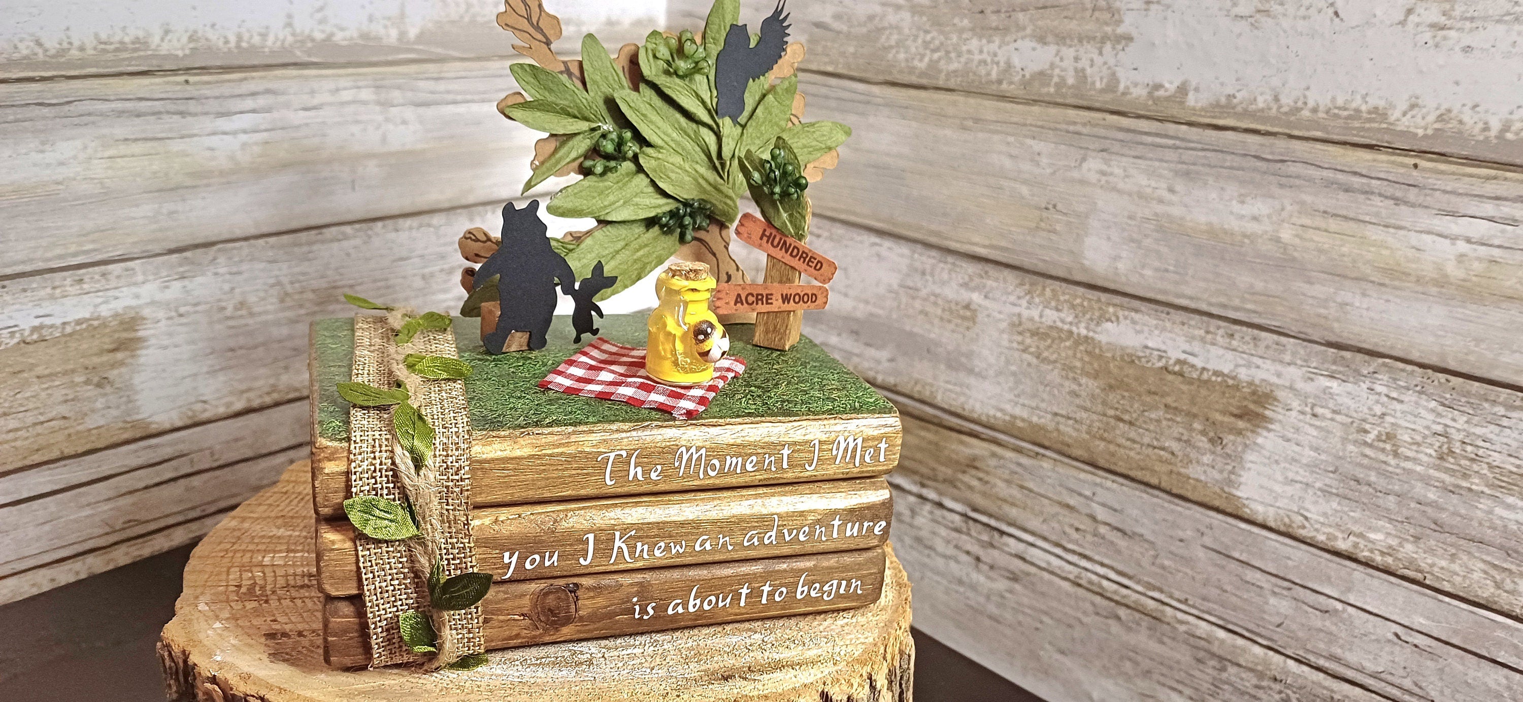 Winnie the Pooh Stacked Books Centerpiece | Disney Table Decor