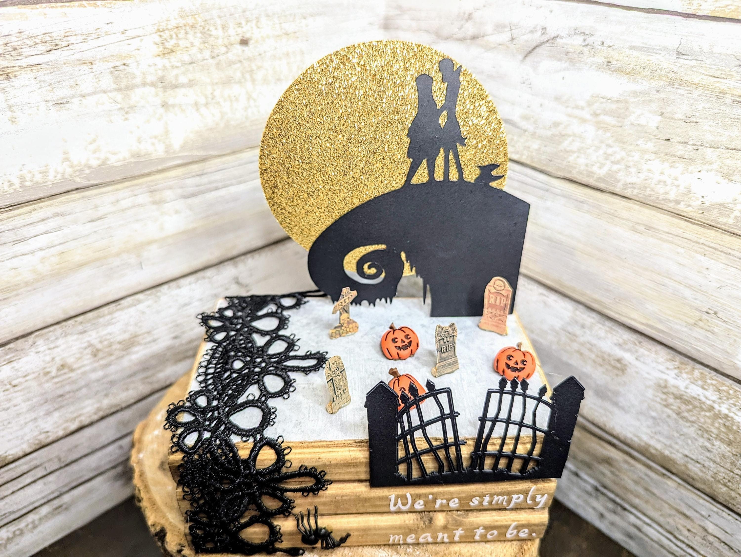 Nightmare before Christmas decor Disney wedding decor Disney wedding centerpiece Nightmare before Christmas party decor Jack and Sally gift