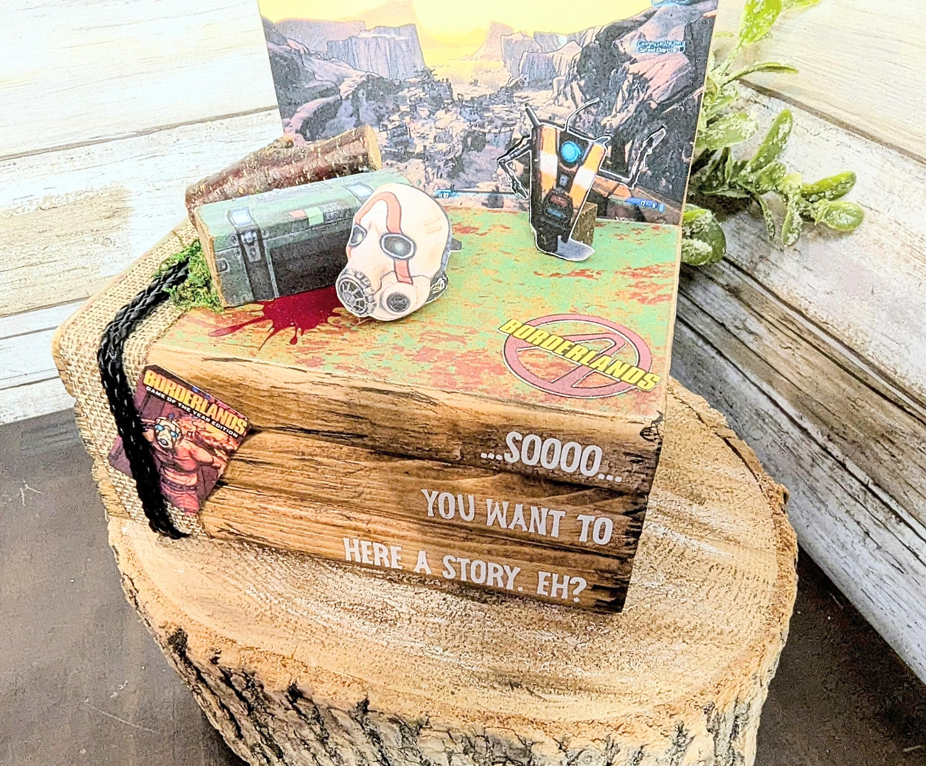 Borderlands decor, video game wedding decor, Borderlands centerpiece, Borderlands Party gift decor, Video game decor centerpiece