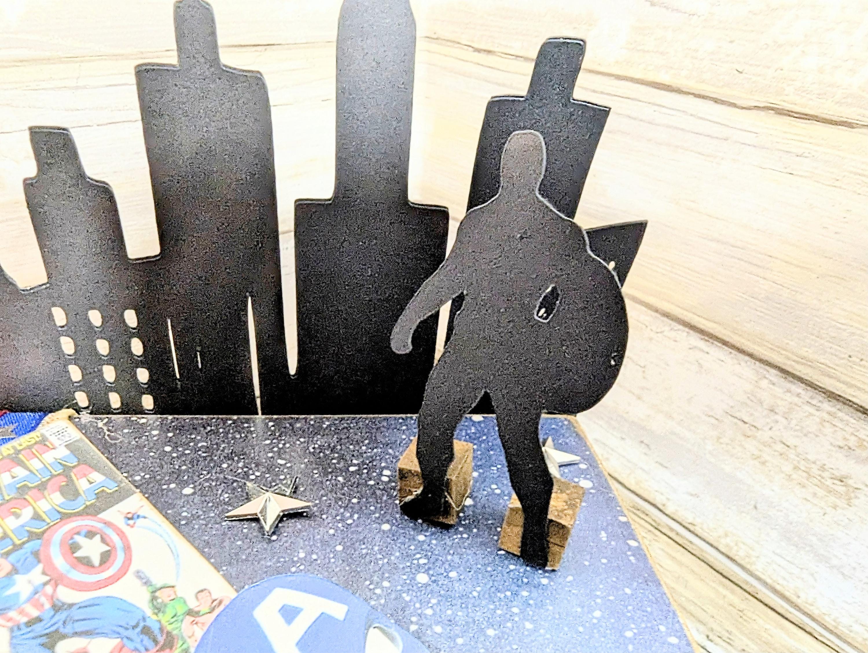 Captain America decor, super hero wedding decor, captain america centerpiece,  Captain America Party gift decor, Disney decor centerpiece