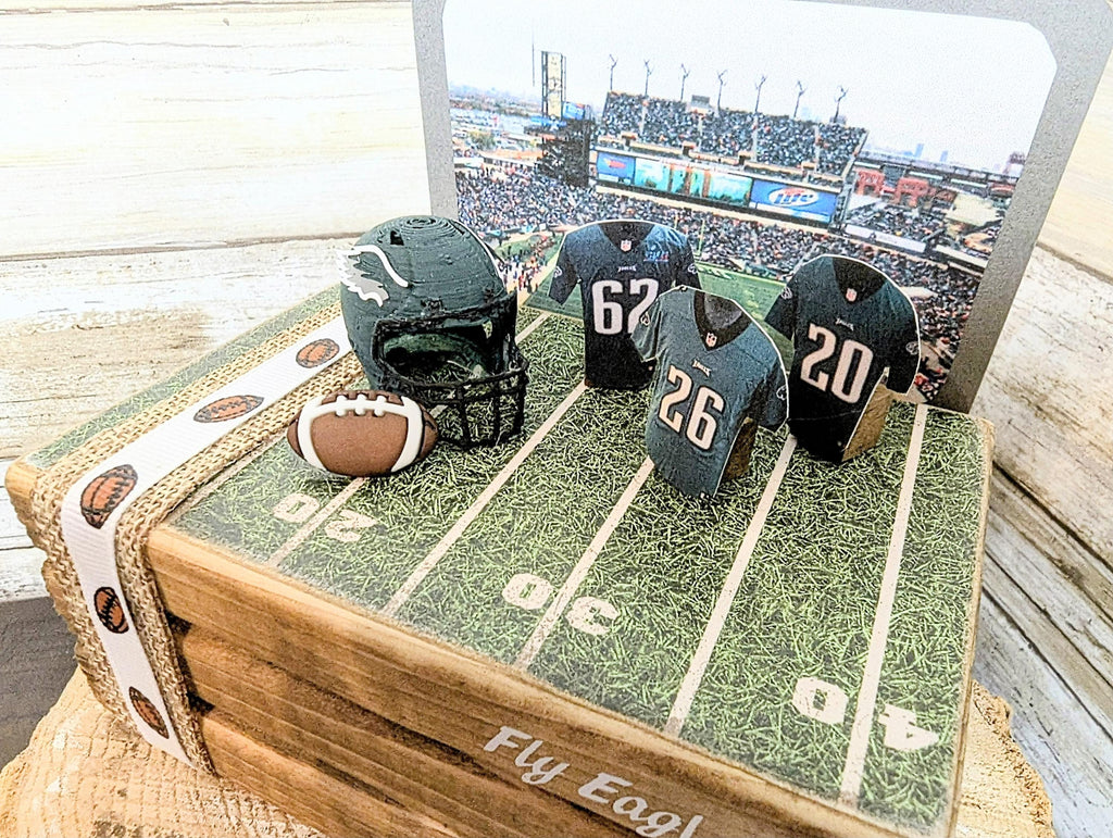 Eagles decor, eagles wedding decor, Eagles wedding centerpiece, Eagles Party gift decor, Football decor centerpiece