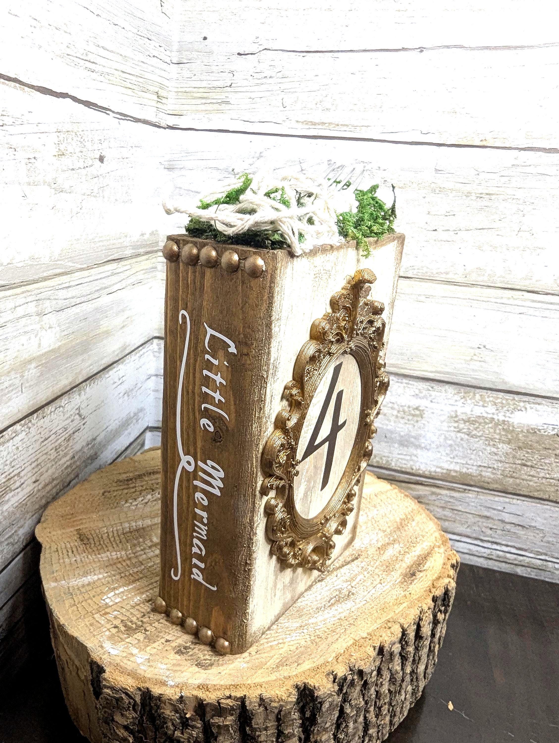Disney Little Mermaid table number decor, Disney wedding table number,Disney wedding, Disney princess table numbers, Disney party numbers