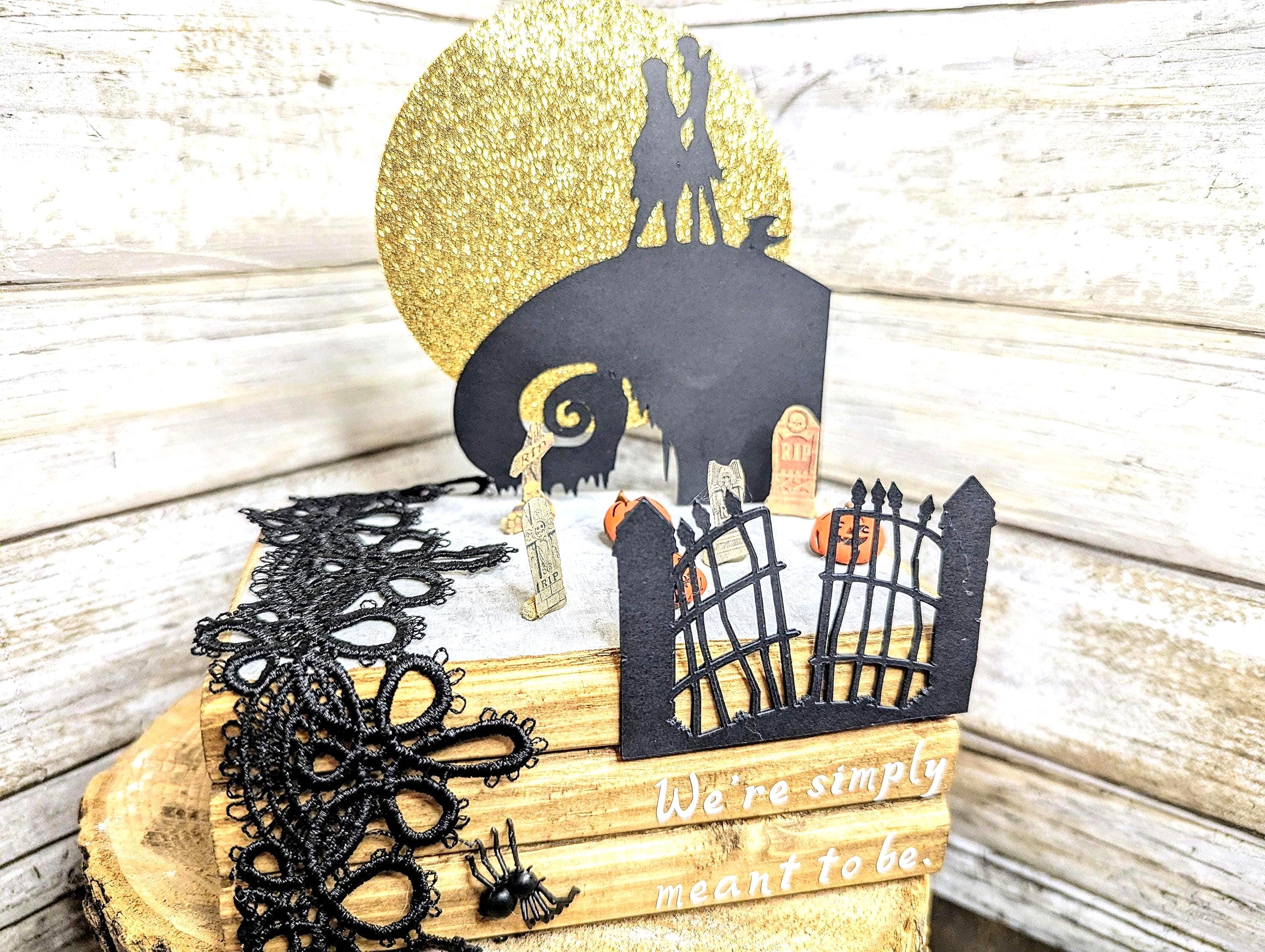 Nightmare before Christmas decor Disney wedding decor Disney wedding centerpiece Nightmare before Christmas party decor Jack and Sally gift