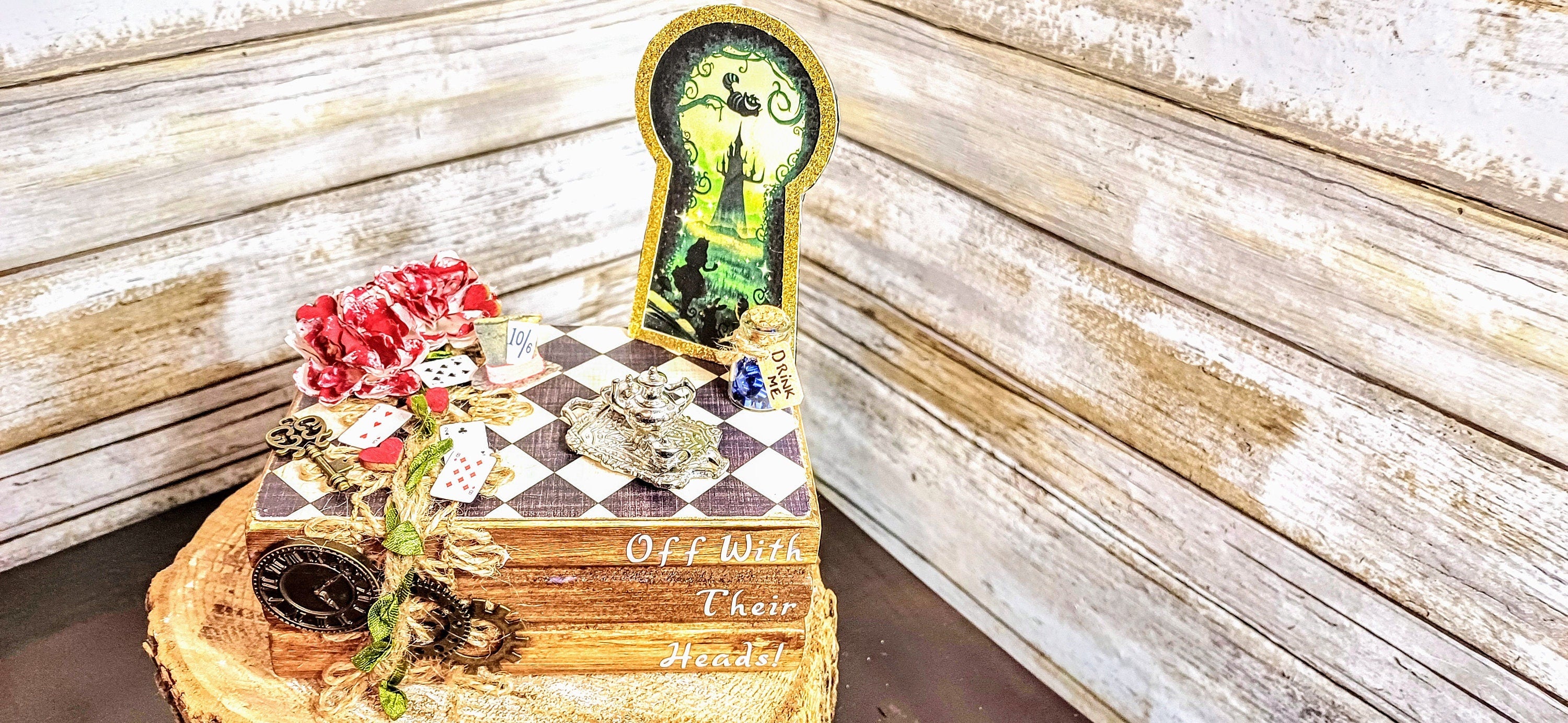 Disney Alice wounder land Decor, Disney Wedding decor, Disney centerpieces party table decor, Alice in wounder land gift, Disney Alice party