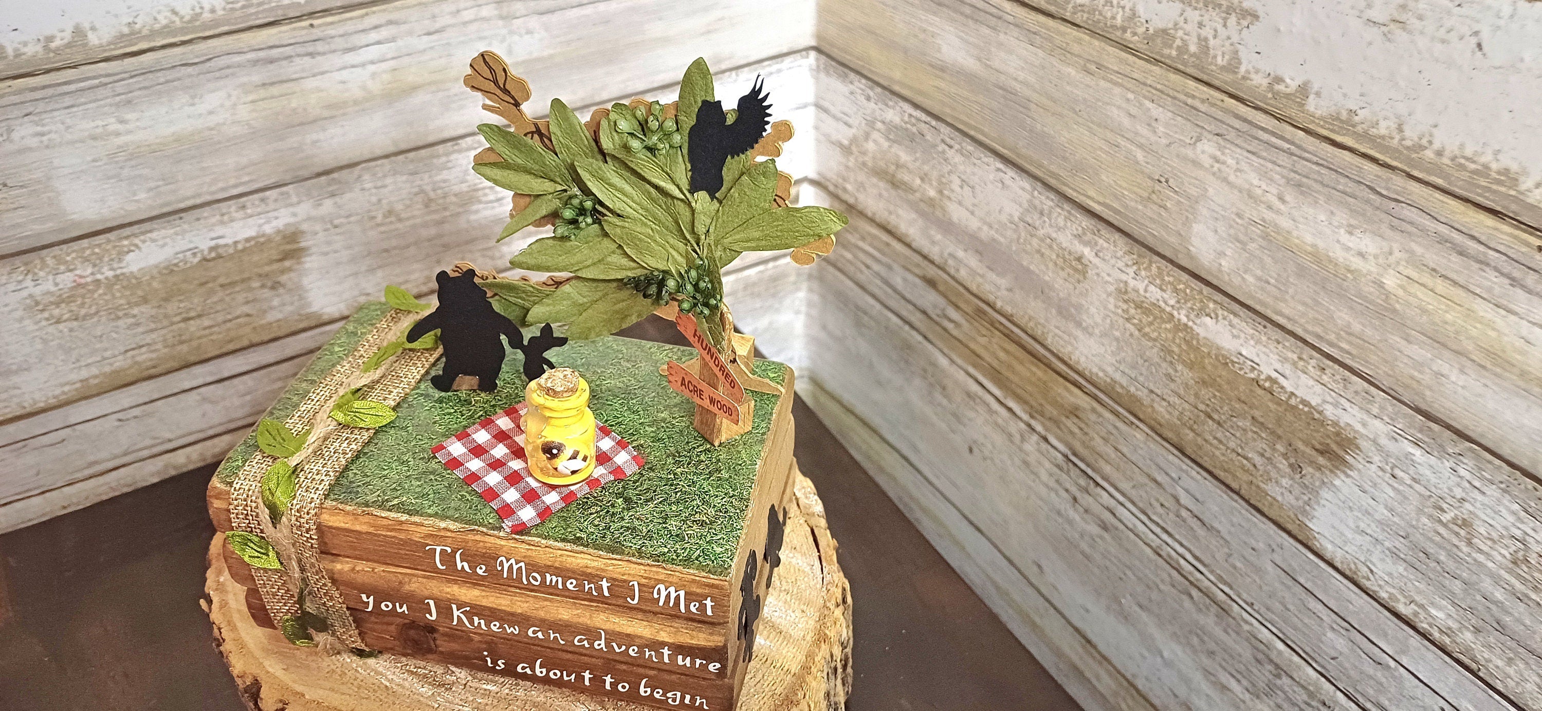 Winnie the Pooh Stacked Books Centerpiece | Disney Table Decor