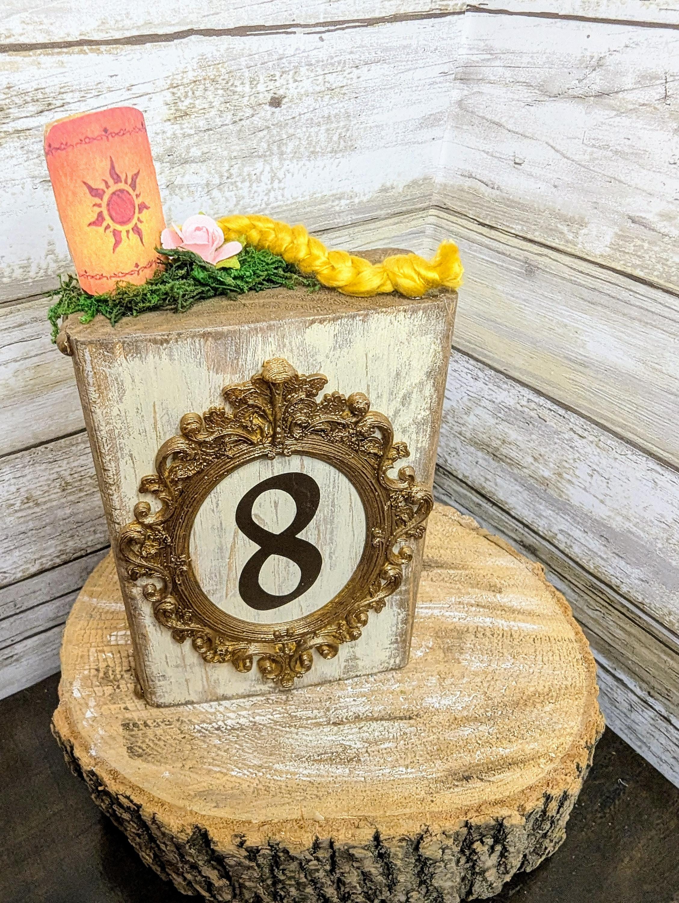 Disney Tangled table number decor, Disney wedding table numbers, Disney wedding decor, Disney wedding, Disney princess table number