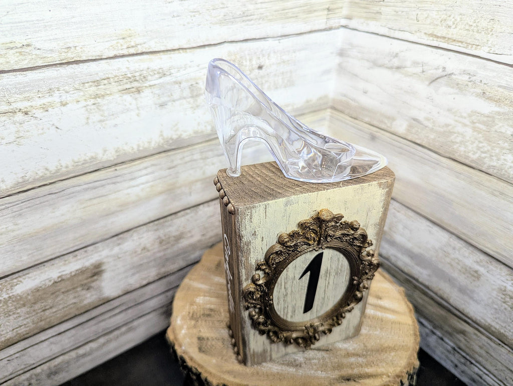 Disney Cinderella table numbers decor, Disney wedding party table number decor,Disney wedding