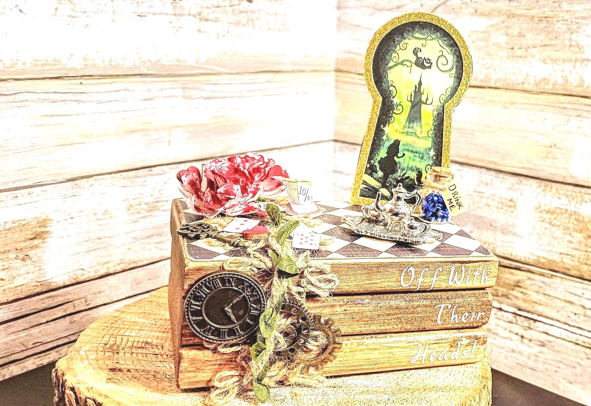 Disney Alice wounder land Decor, Disney Wedding decor, Disney centerpieces party table decor, Alice in wounder land gift, Disney Alice party