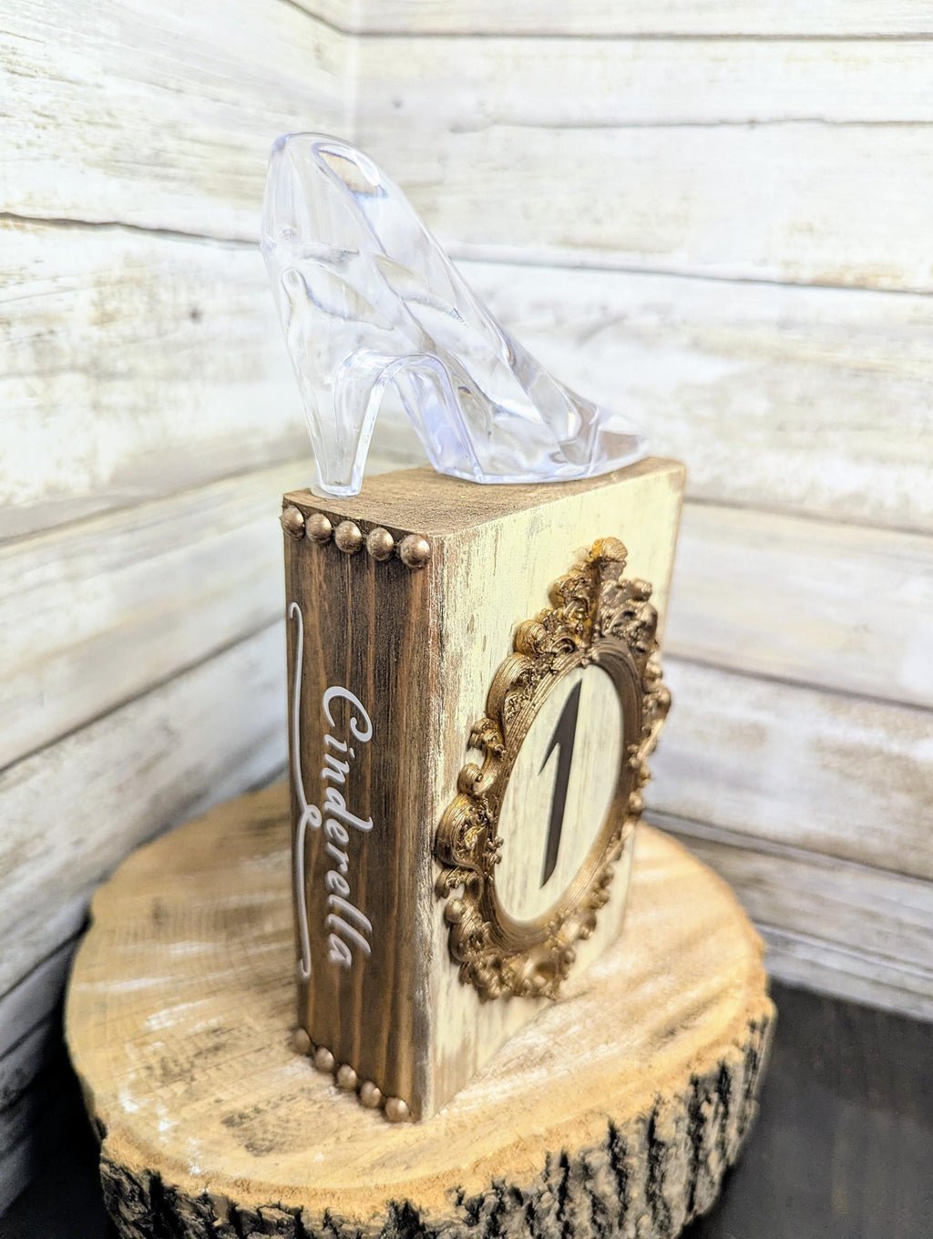Disney Cinderella table numbers decor, Disney wedding party table number decor,Disney wedding