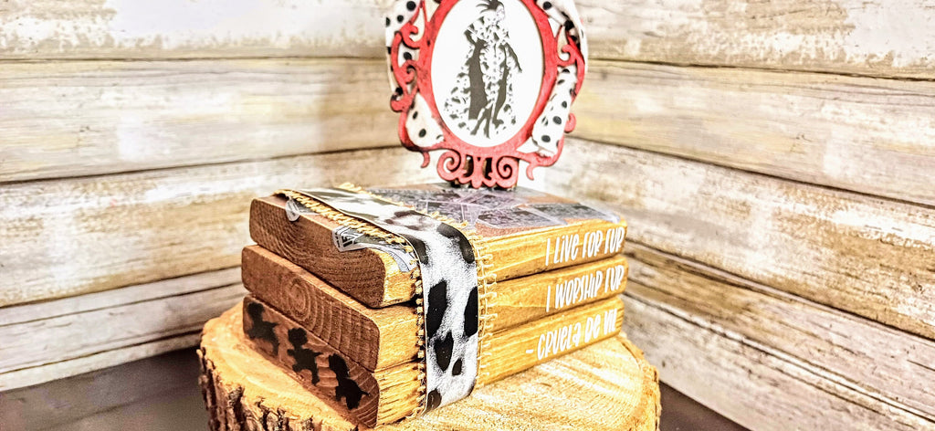 Cruella Decor centerpiece, Disney Villian gift, Disney wedding party decor, Disney wedding, Disney villain decor, Disney Villains party