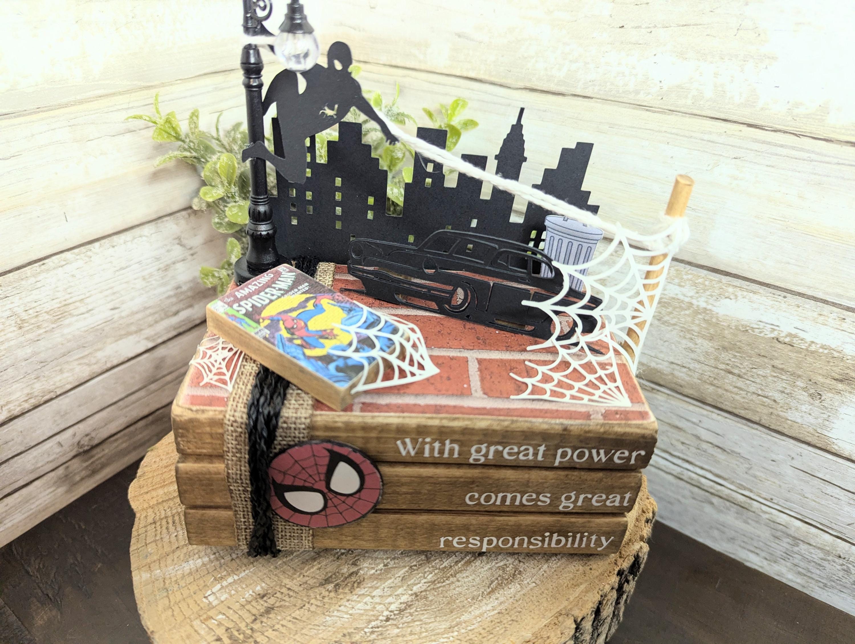Spider Man decor, super hero wedding decor, Spider man centerpiece, Spider man party gift decor, Disney decor centerpiece